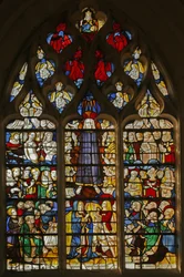 Fenster, das das zweite Kommen Christi darstellt, 1470